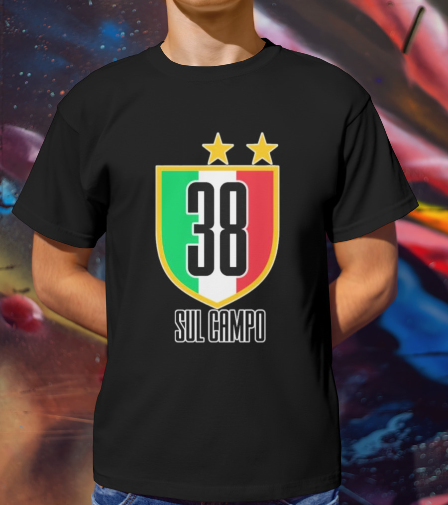 Sul Campo 38 Italy Shield With Stars T-Shirt