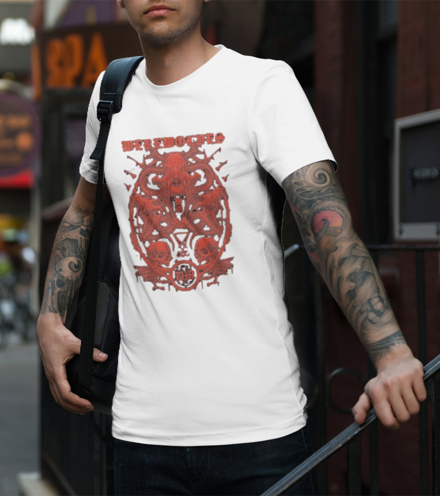 Werewolves Their Own Blood Gothic Skull And Bat T-Shirt