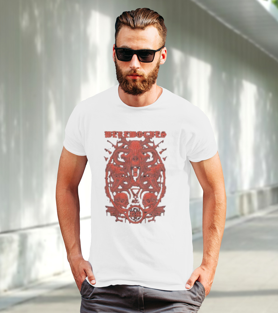 Werewolves Their Own Blood Gothic Skull And Bat T-Shirt