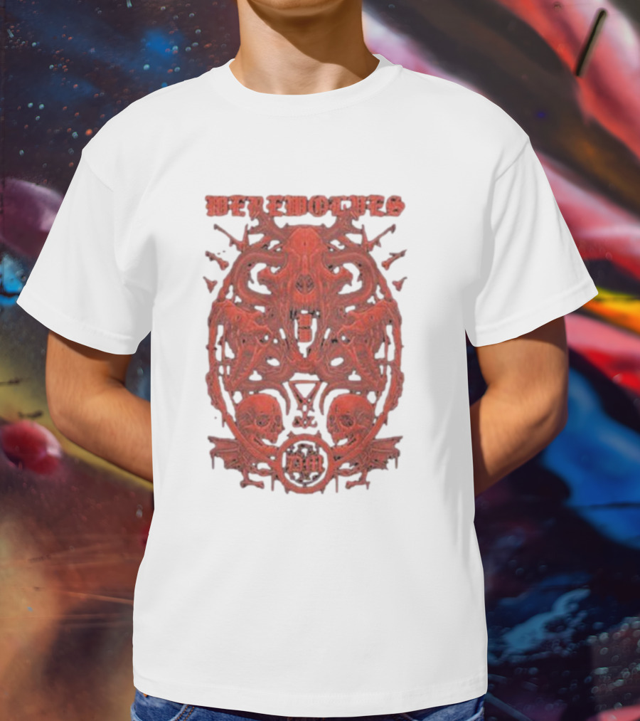 Werewolves Their Own Blood Gothic Skull And Bat T-Shirt