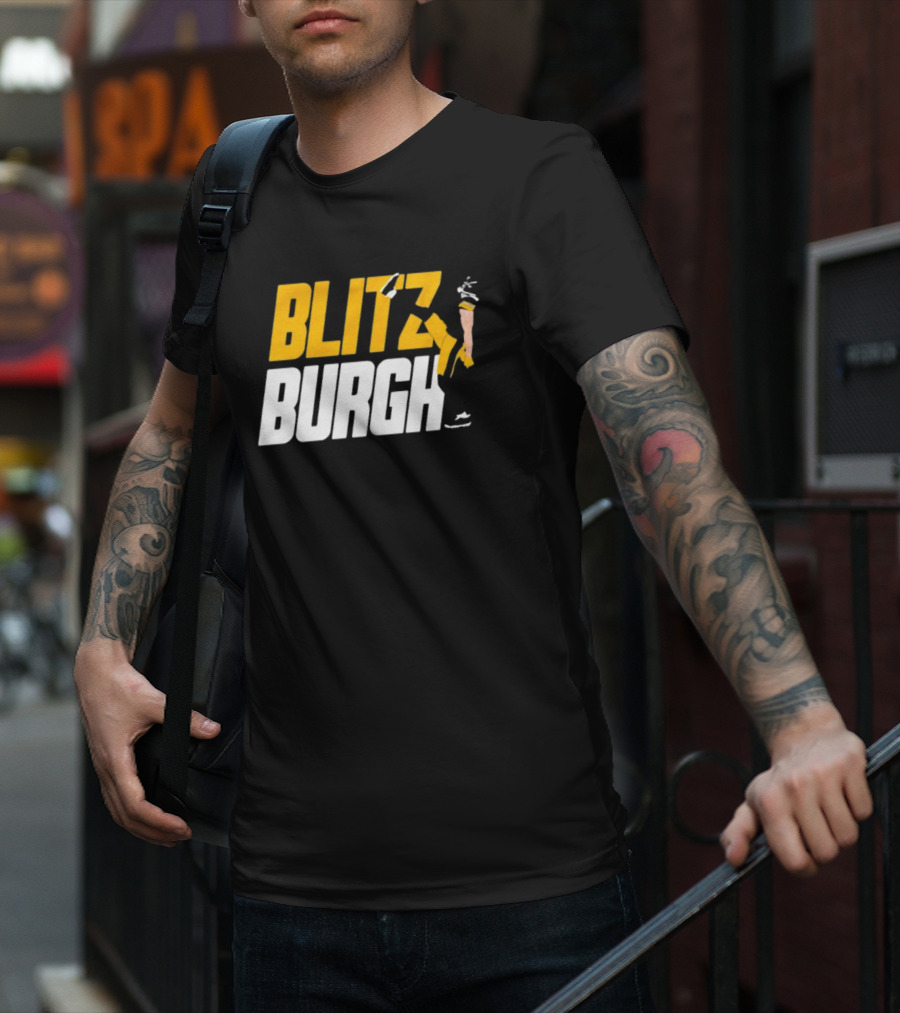 Pittsburgh Steelers Blitzburgh Kicking Action T-Shirt