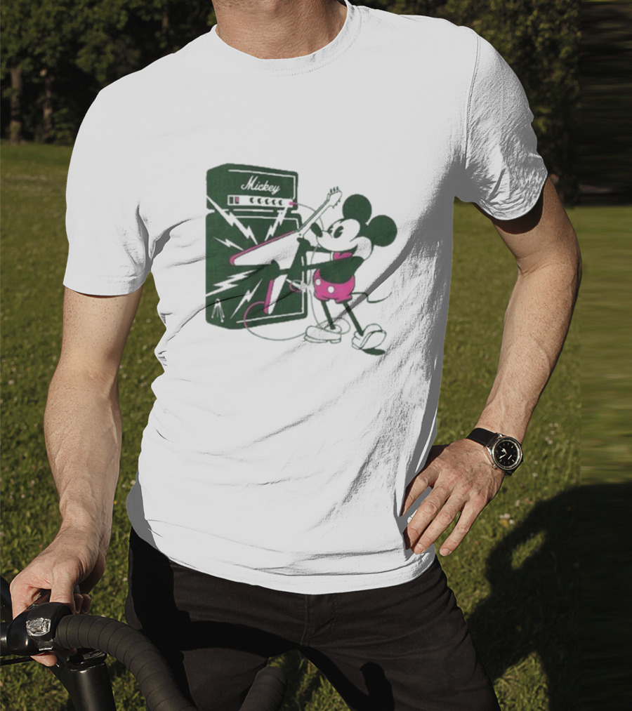 Rocker Mickey Electric Guitar Amplifier By Kii Arens T-Shirt