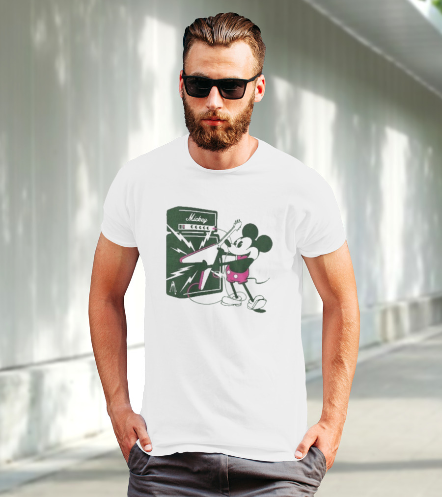 Rocker Mickey Electric Guitar Amplifier By Kii Arens T-Shirt