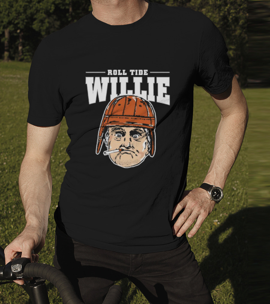 Roll Tide Willie Cartoon Helmet Face T-Shirt