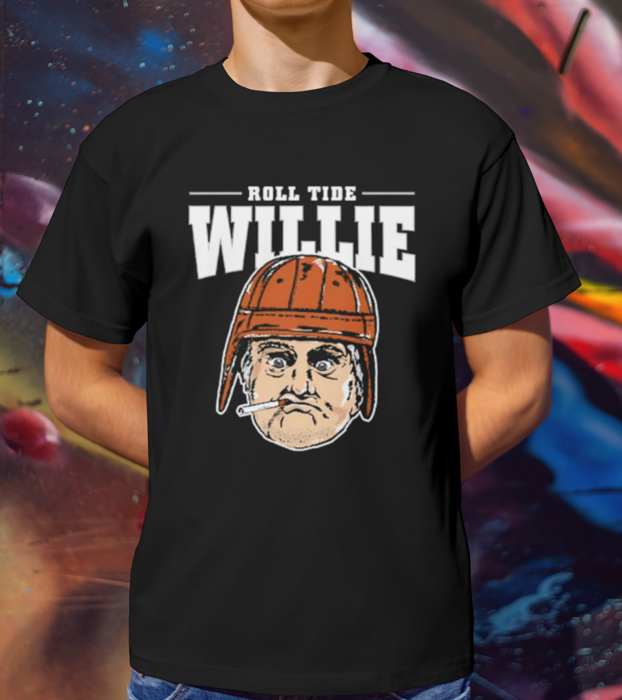 Roll Tide Willie Cartoon Helmet Face T-Shirt