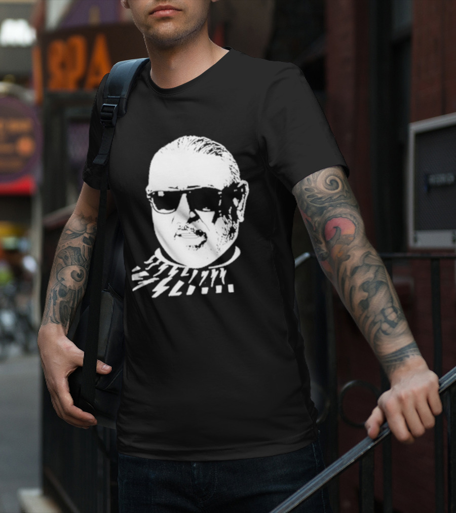 Serghei Mizil Iconic Graphic Black Sunglasses T-Shirt