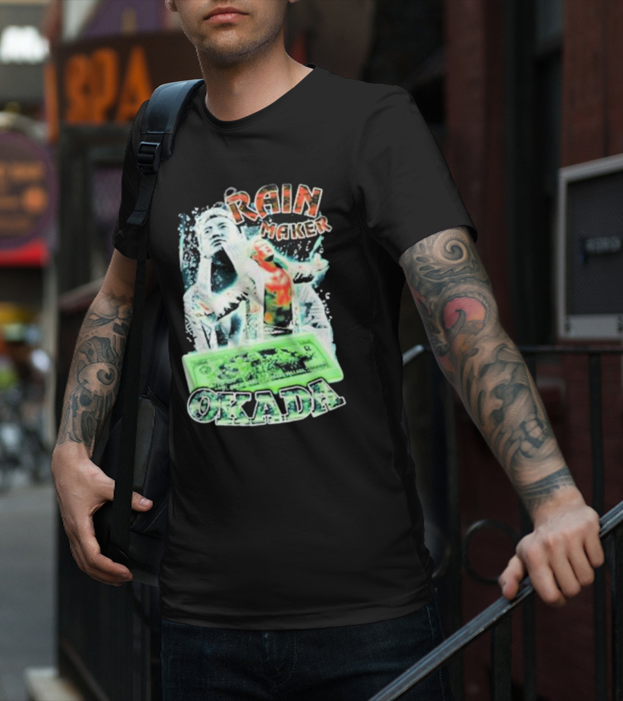 Rainmaker Kazuchika Okada Silvamore Dollar Bill T-Shirt