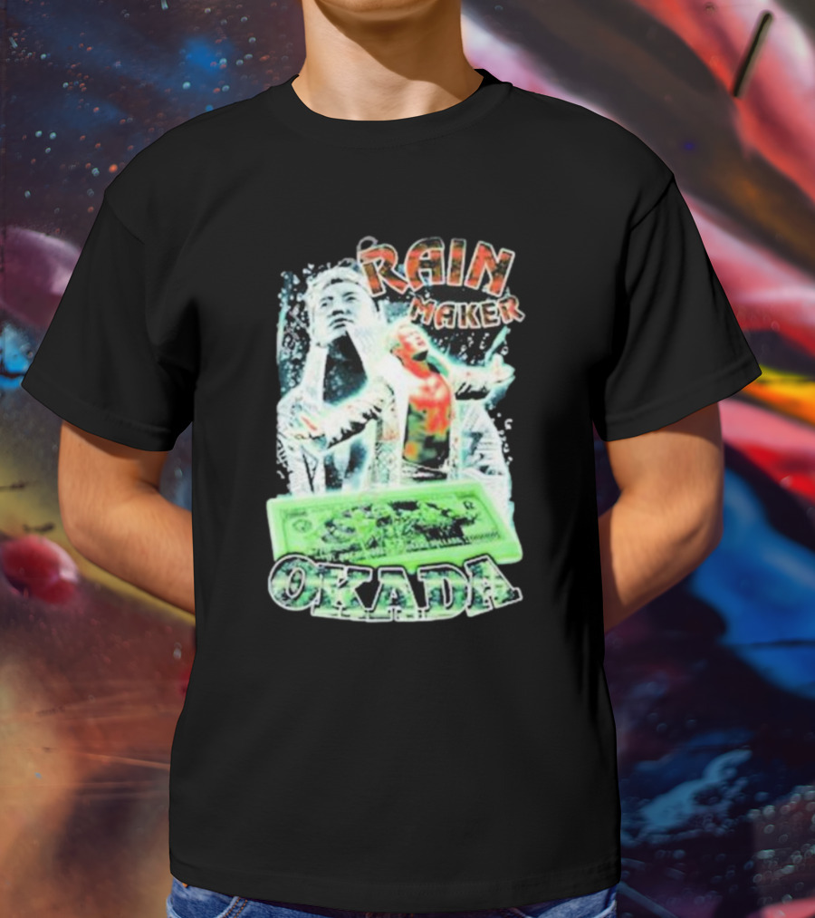 Rainmaker Kazuchika Okada Silvamore Dollar Bill T-Shirt