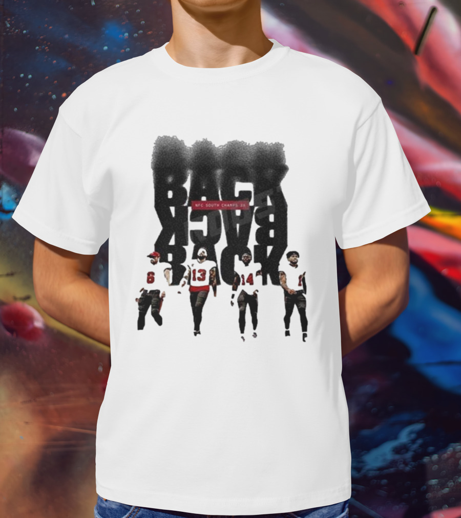 Tampa Bay Buccaneers Back To Back To Back NFC South Champs 3x Players T-Shirt