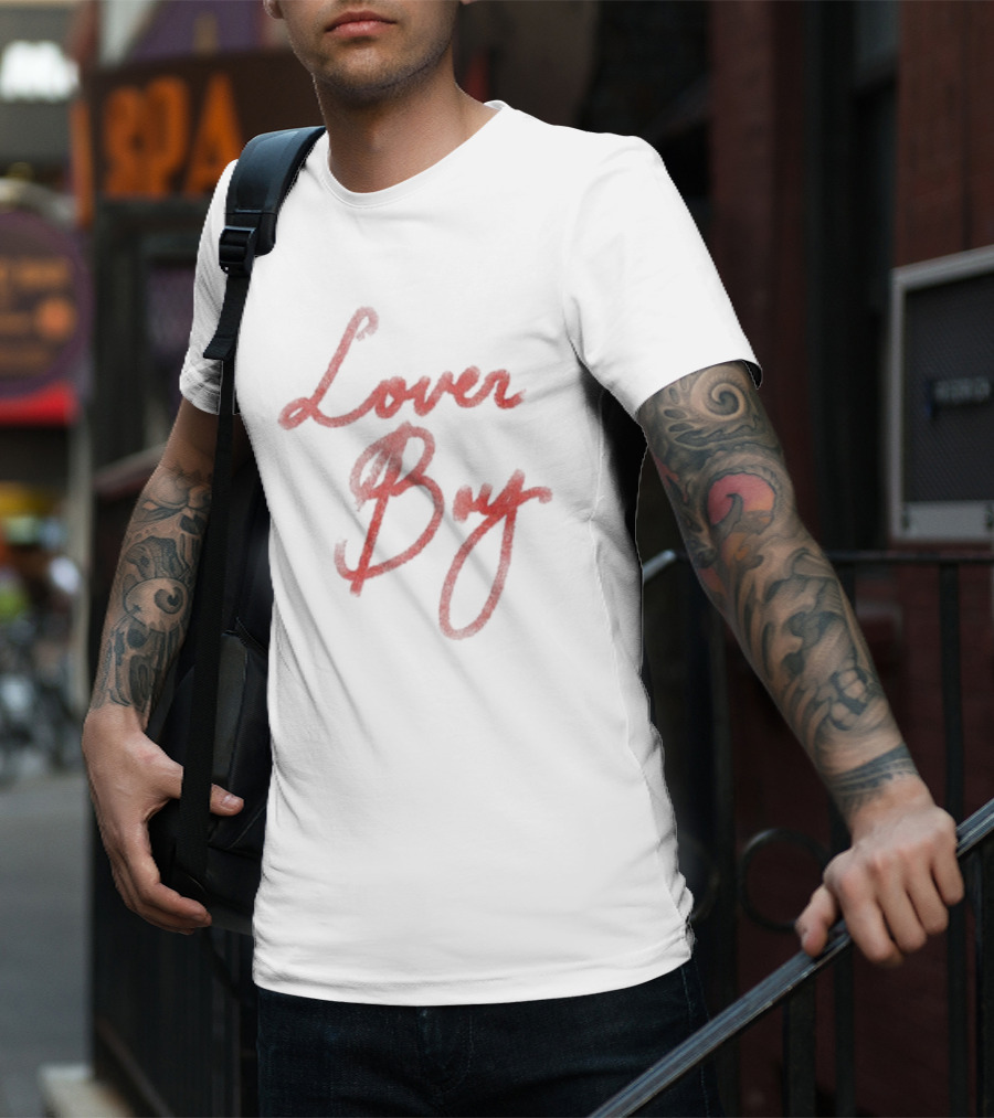 Lover Boy Red Script T-Shirt