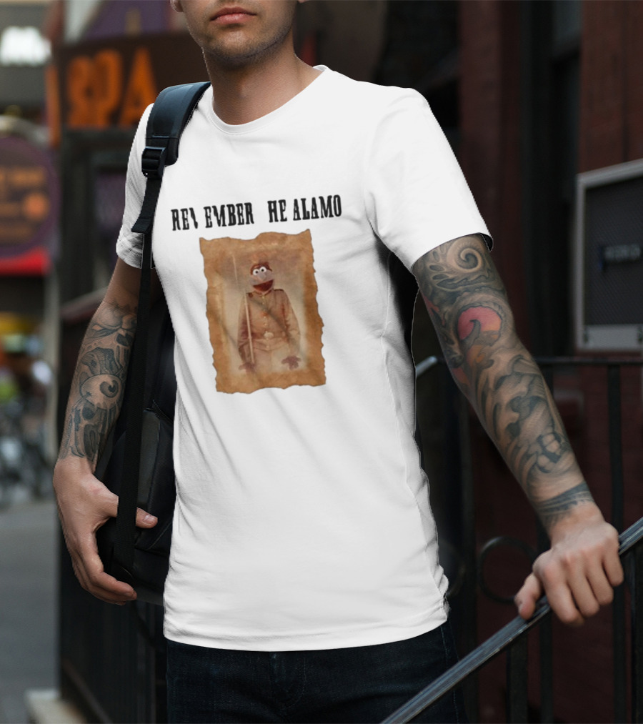 R Remember R He Alamo Lucca International Muppet Gonzo T-Shirt