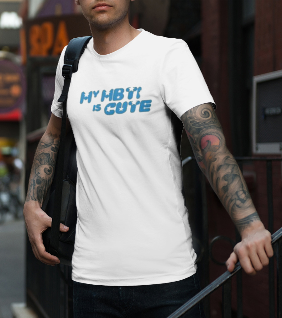 My MBTI Is Cute Blue Retro Font T-Shirt
