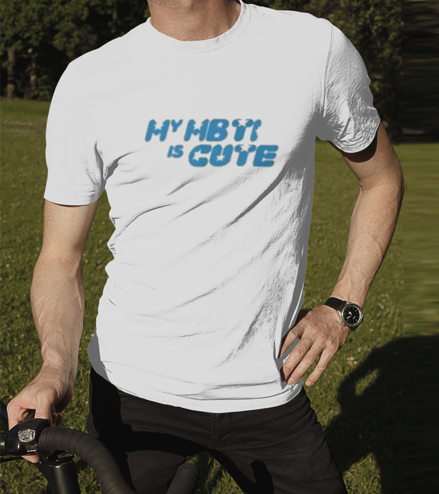 My MBTI Is Cute Blue Retro Font T-Shirt