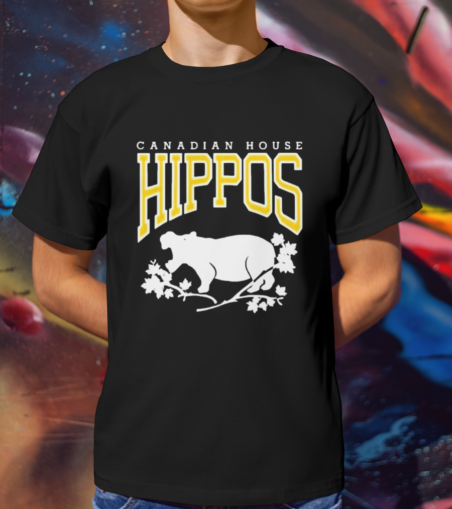 Canadian House Hippos Maple Leaf T-Shirt