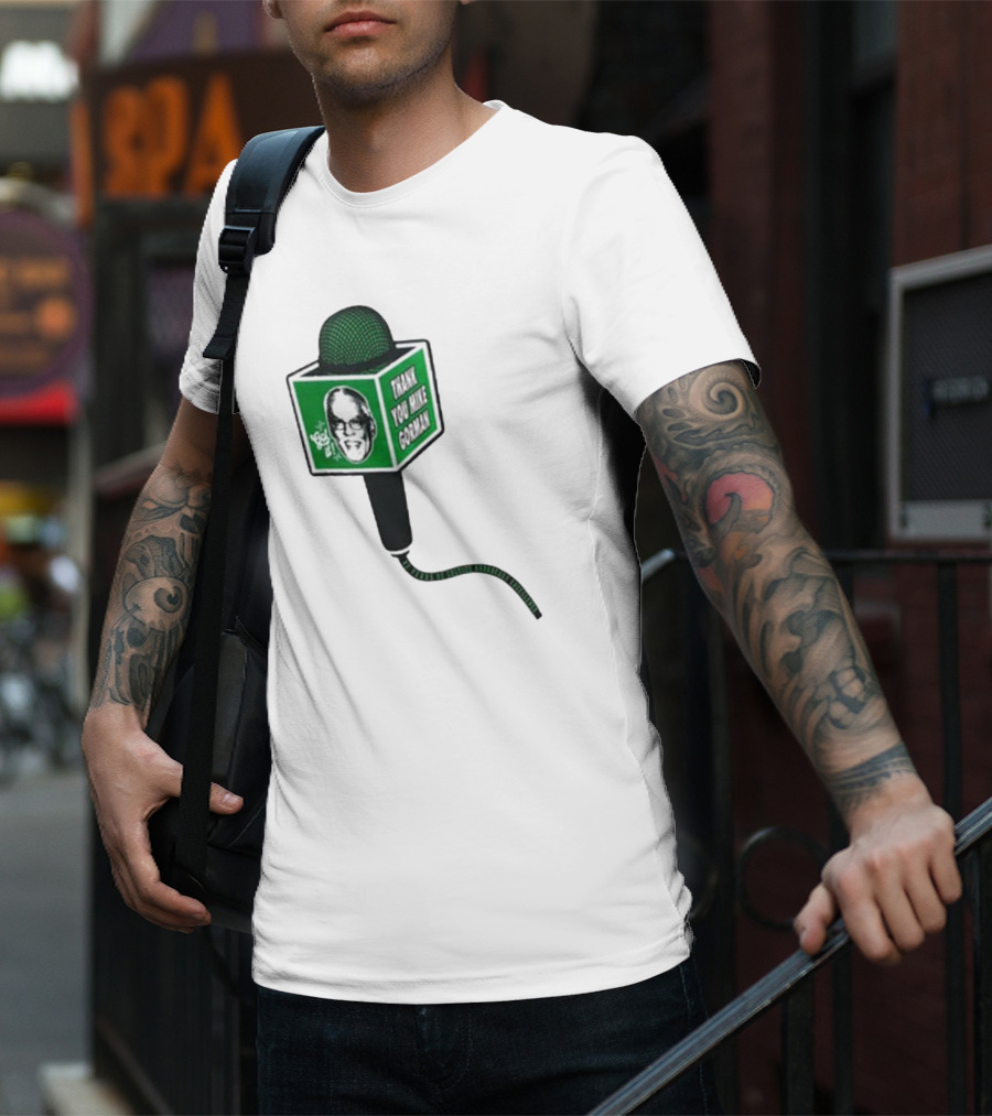 Celtics Thank You Mike Gorman Microphone T-Shirt