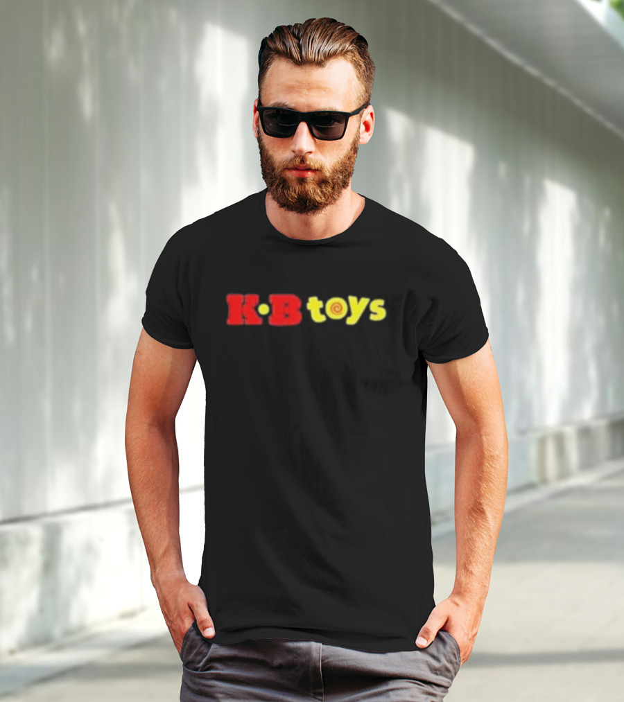 KB Toys Red Yellow Spiral T-Shirt