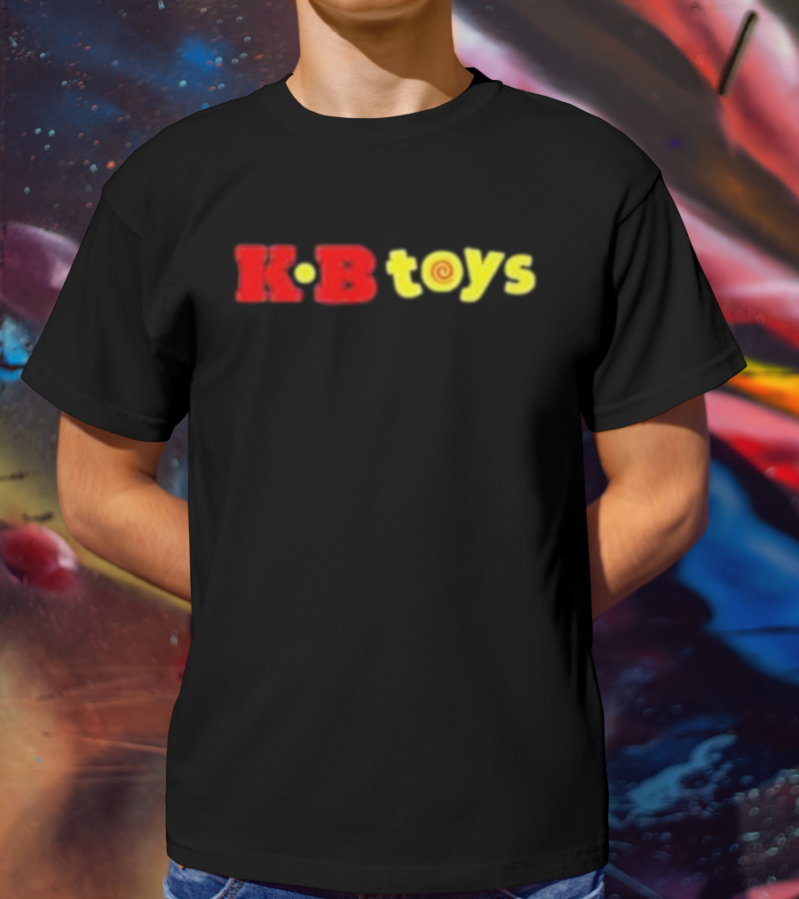 KB Toys Red Yellow Spiral T-Shirt
