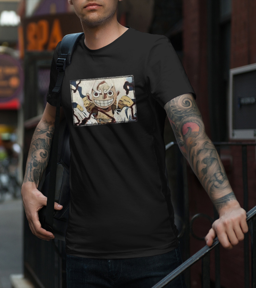Max Holloway Wears Gear 5 Luffy From One Piece T-Shirt
