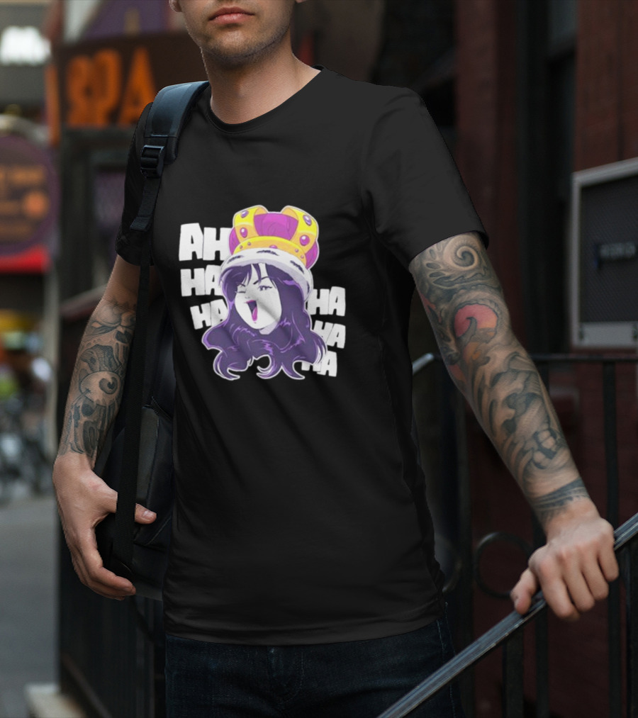 Ms Sakura Haha King Crown Laugh T-Shirt
