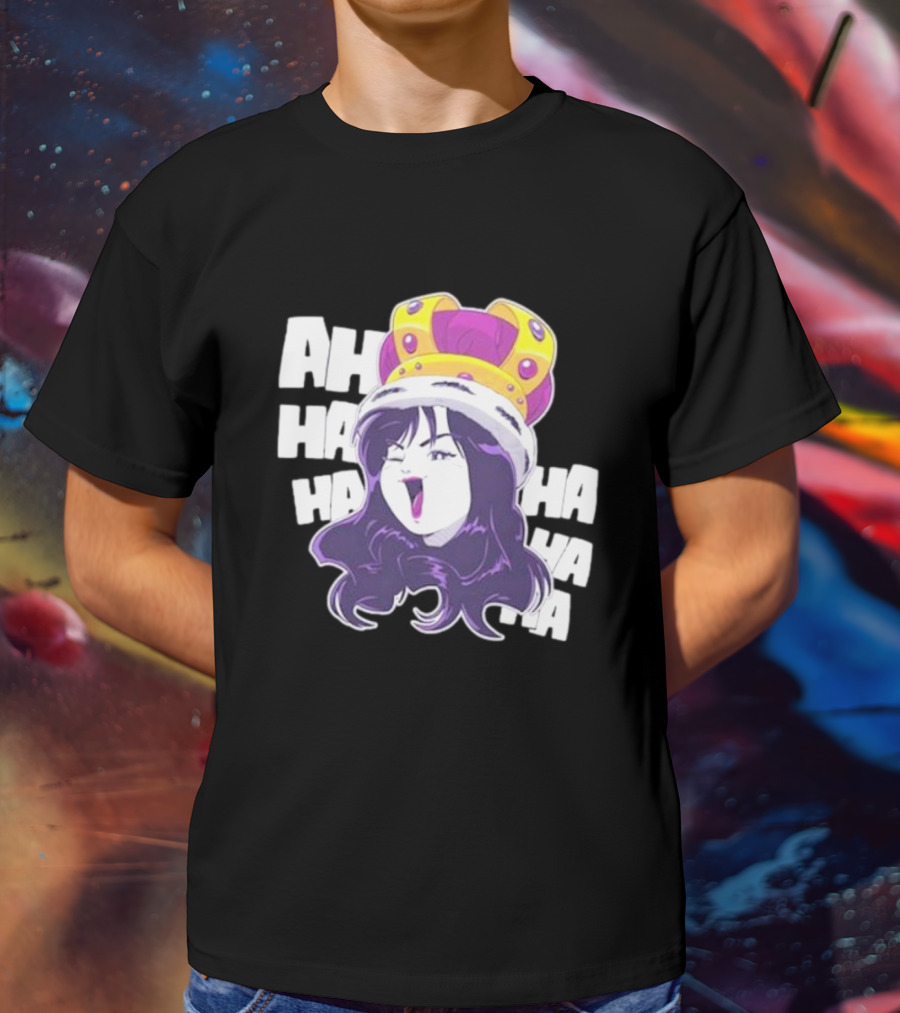 Ms Sakura Haha King Crown Laugh T-Shirt