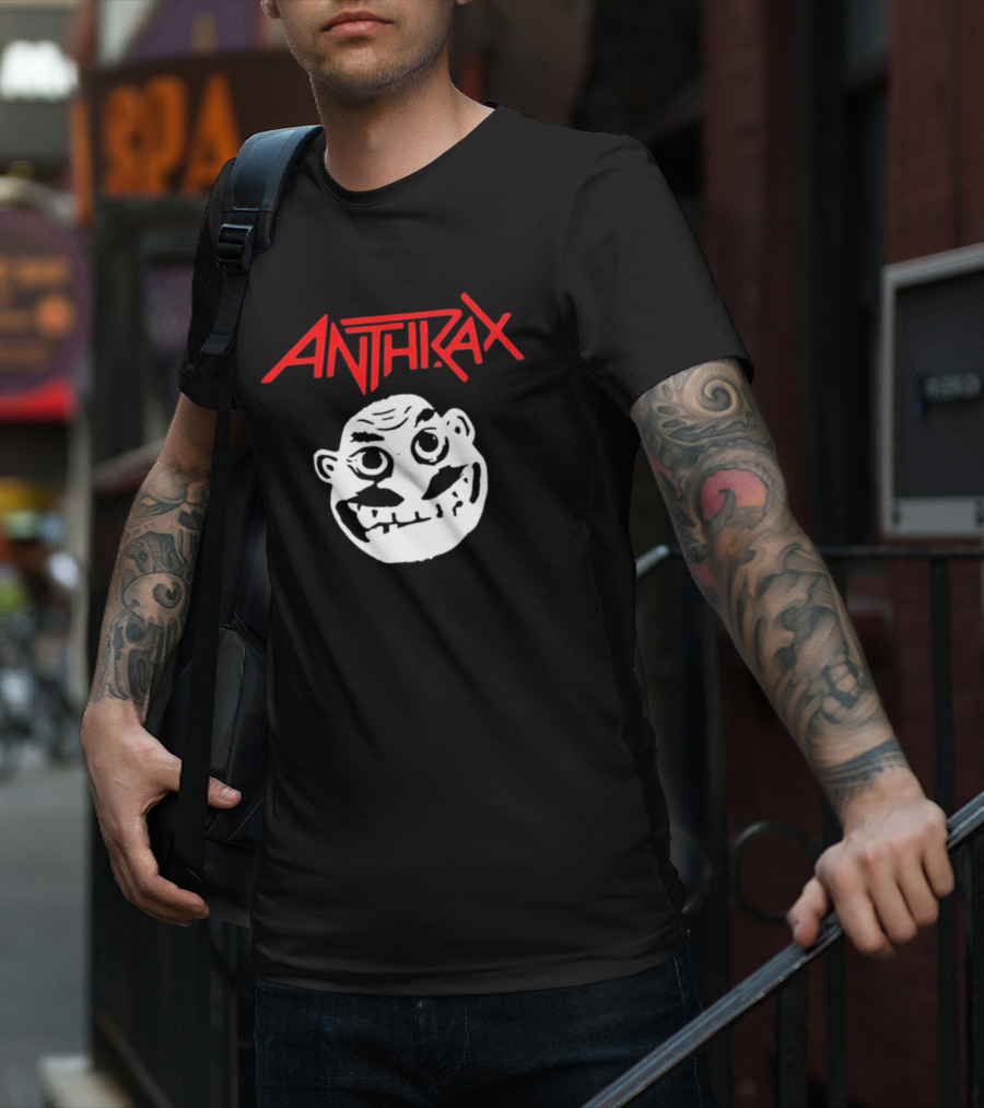 Rare Anthrax Angry Face T-Shirt