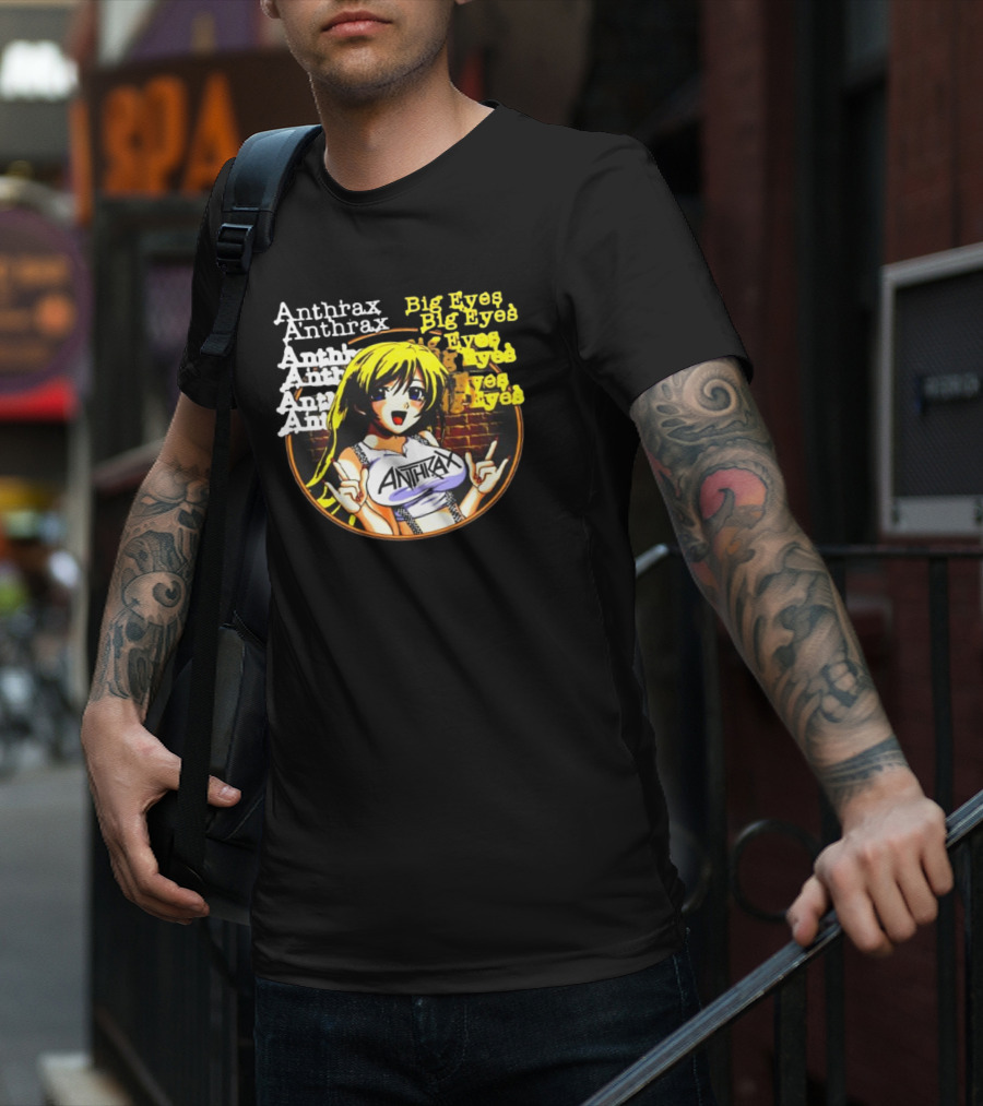 Anthrax Big Eyes Vintage Manga T-Shirt