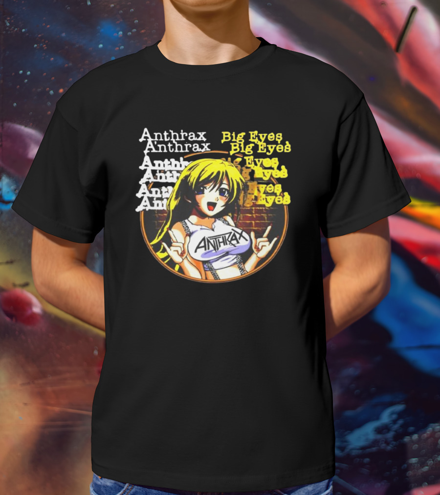 Anthrax Big Eyes Vintage Manga T-Shirt