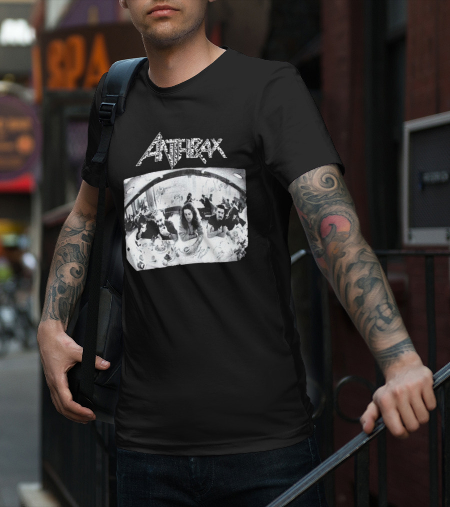 Anthrax Sound Of White Noise Rare Vintage Style Band Diner Scene T-Shirt