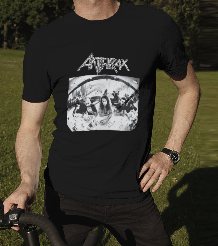 Anthrax Sound Of White Noise Rare Vintage Style Band Diner Scene T-Shirt