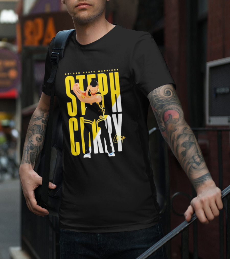 Golden State Warriors Steph Curry Golf Celebration Signature T-Shirt
