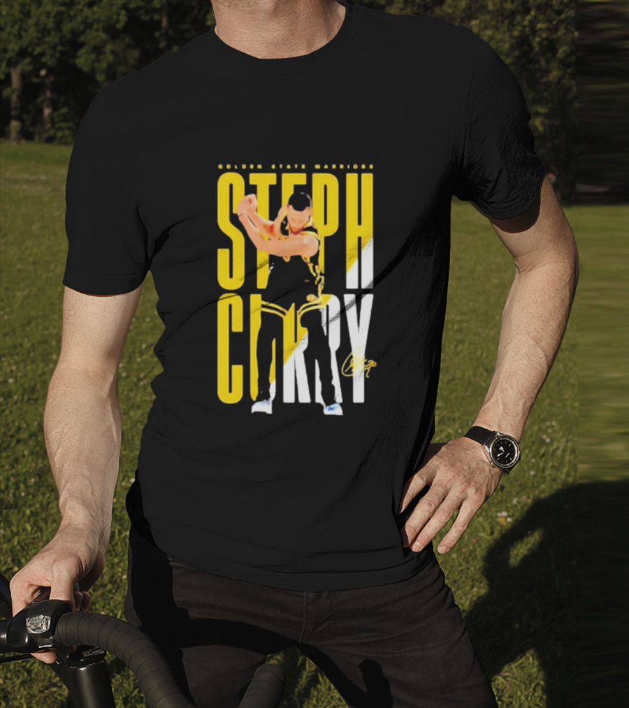 Golden State Warriors Steph Curry Golf Celebration Signature T-Shirt