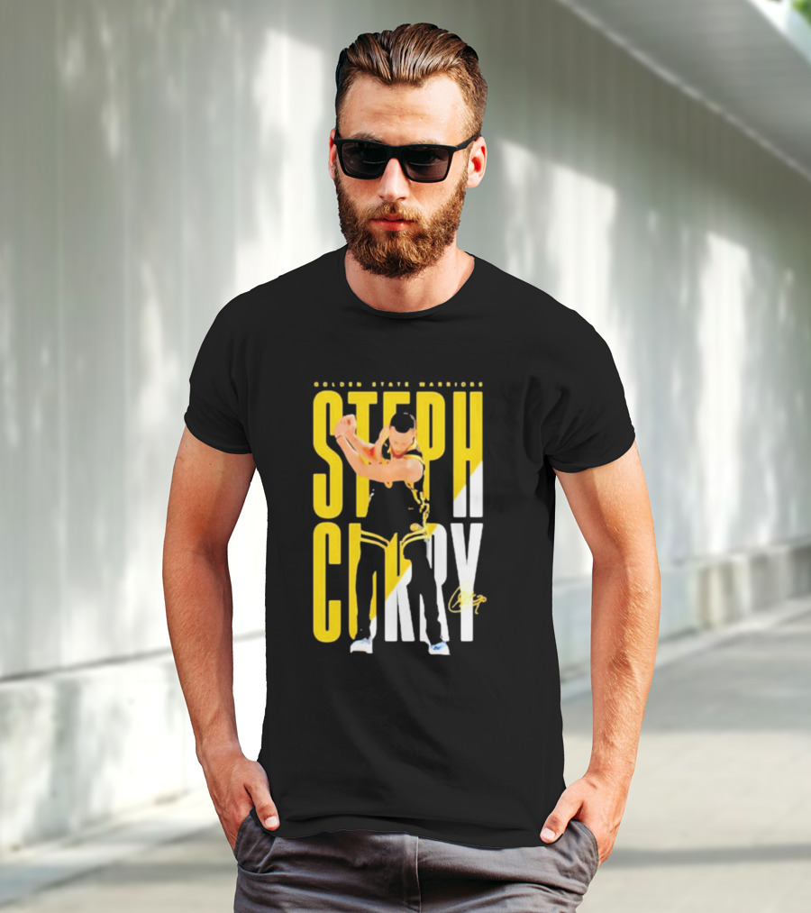 Golden State Warriors Steph Curry Golf Celebration Signature T-Shirt
