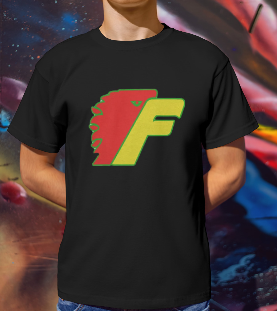 Philadelphia Firebirds Hockey Logo Red Green Yellow F T-Shirt