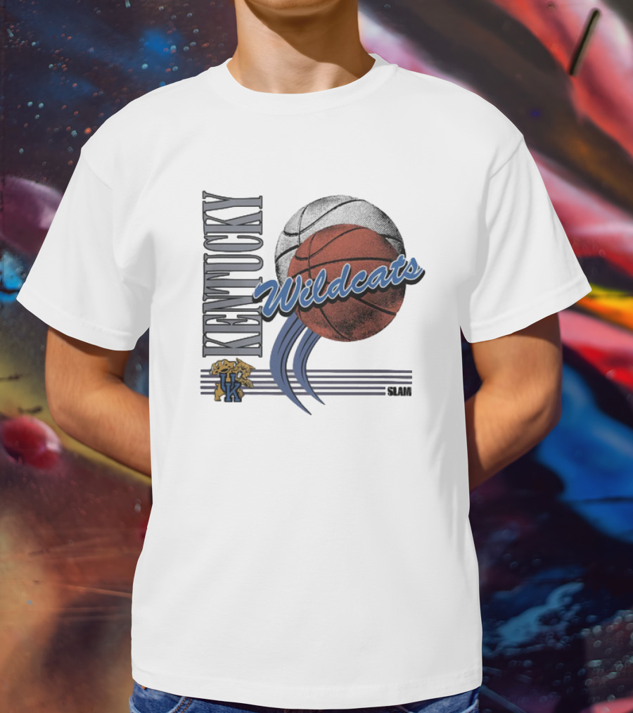 Kentucky Wildcats Basketball Slam Vintage T-Shirt