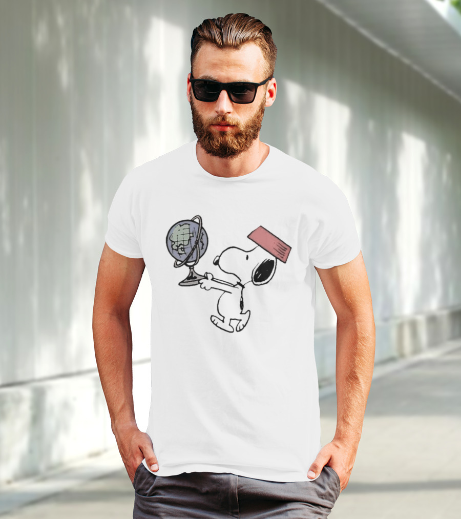 Snoopy Earth Day Take Care Of The Planet T-Shirt