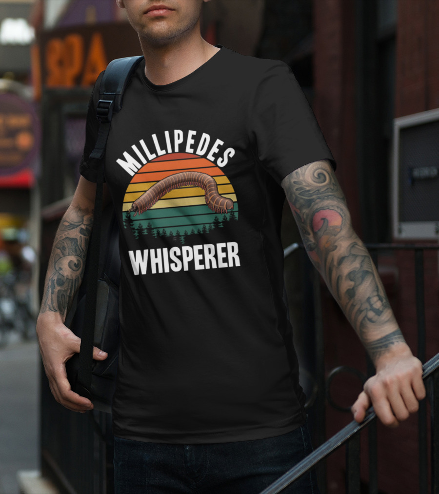 Millipedes Whisperer Vintage Sunset Forest T-Shirt