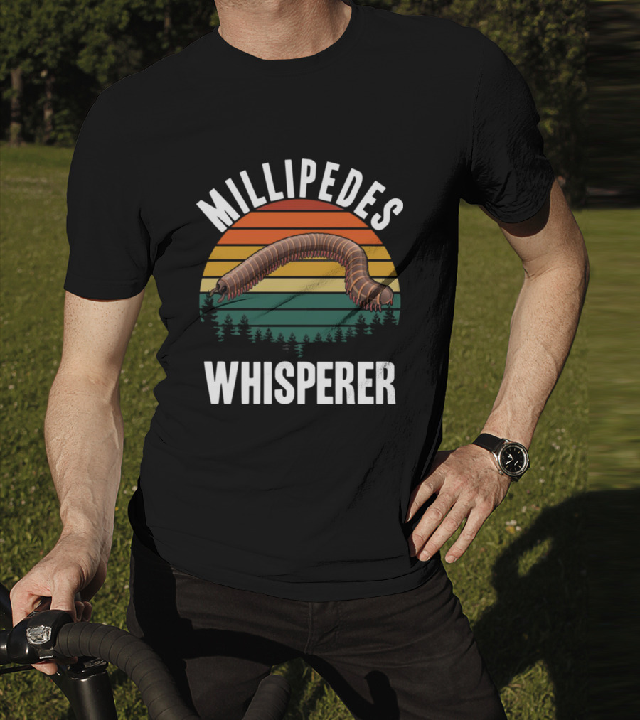 Millipedes Whisperer Vintage Sunset Forest T-Shirt