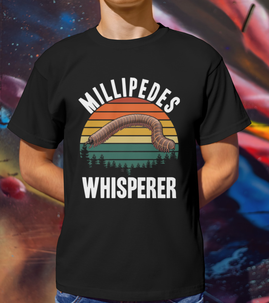Millipedes Whisperer Vintage Sunset Forest T-Shirt