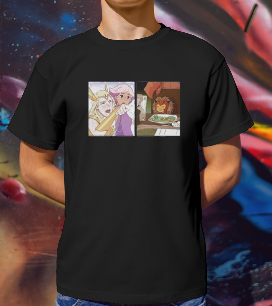 She-Ra Pointing At A Confused Catra Meme Scene T-Shirt