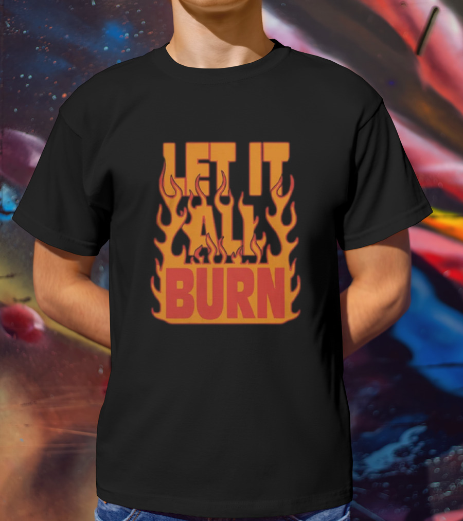 LET IT ALL BURN A Day To Remember Merch Planet Bomb T-Shirt