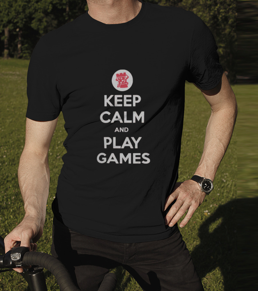 Keep Calm And Play Games Dice Tower T-Shirt