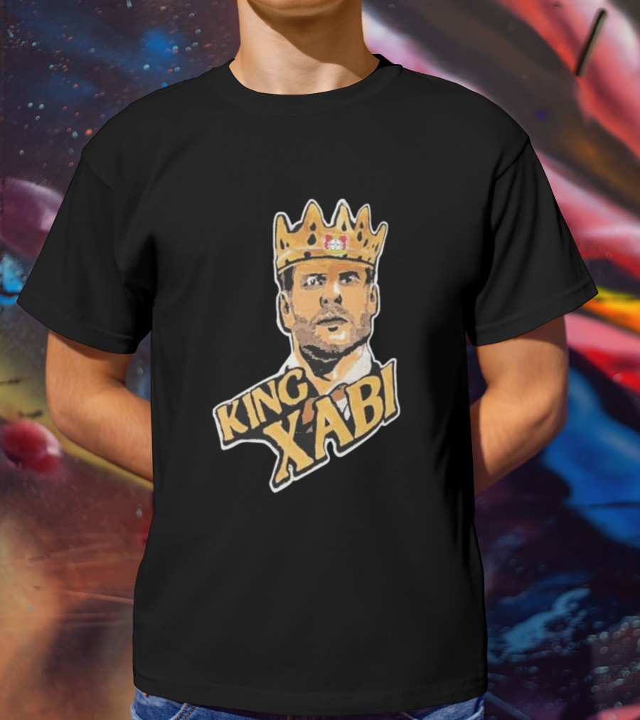 King Xabi Bayer Leverkusen Coach Icon With Crown T-Shirt