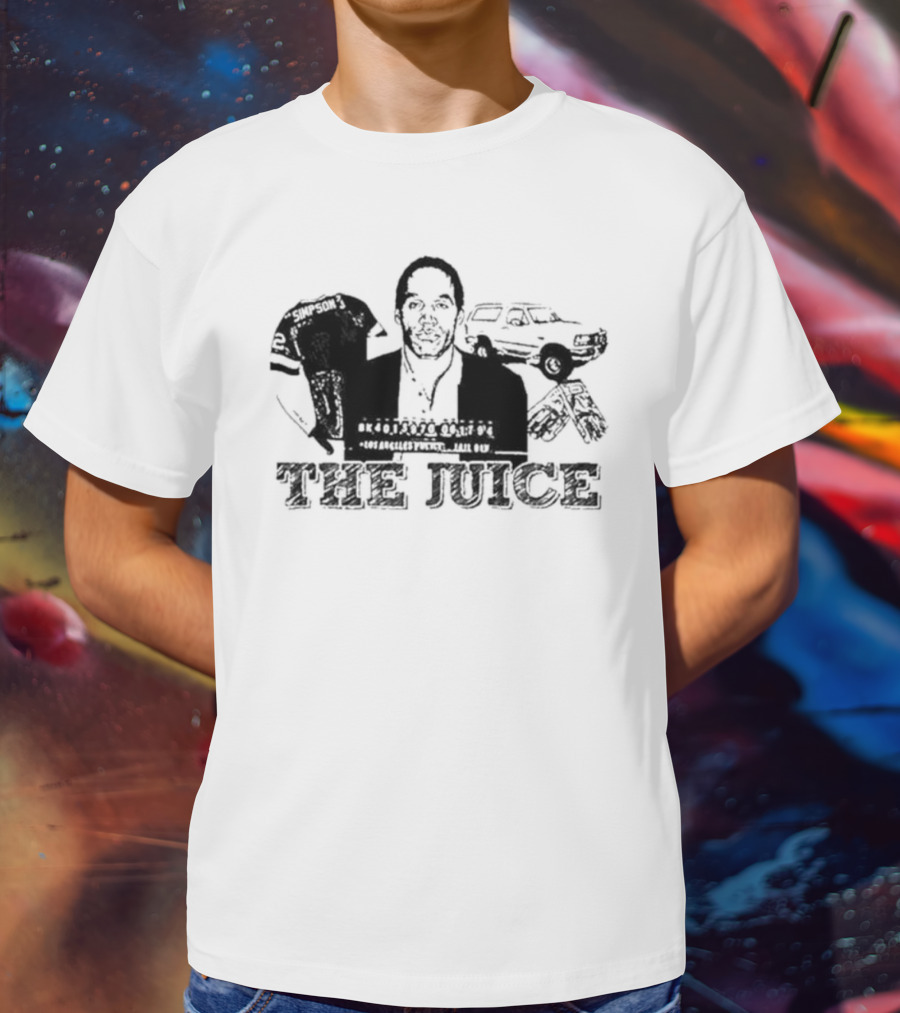 The Juice O. J. Simpson Football Jersey Los Angeles Police Chase T-Shirt