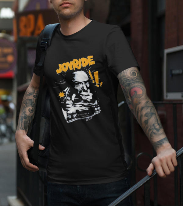 Joyride Man’s World Bold Retro Gunman Adventure T-Shirt
