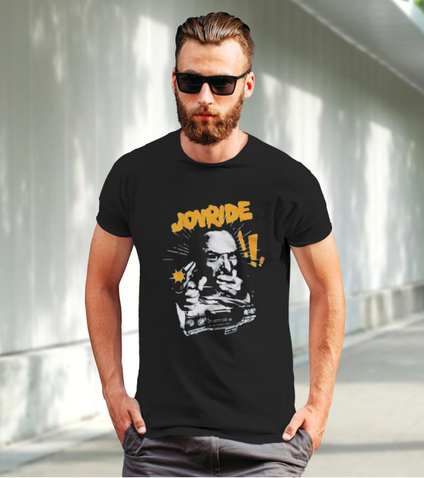 Joyride Man’s World Bold Retro Gunman Adventure T-Shirt