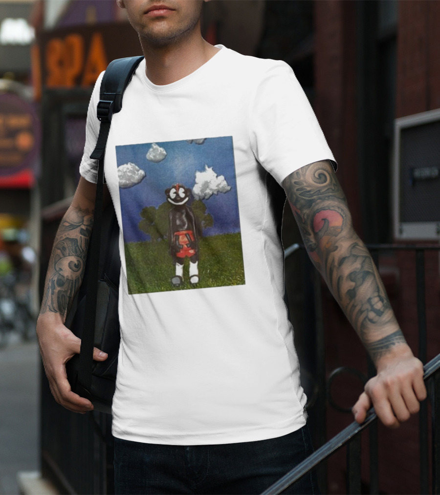 Lil Darkie Sunrise Character With Clouds And Trees T-Shirt