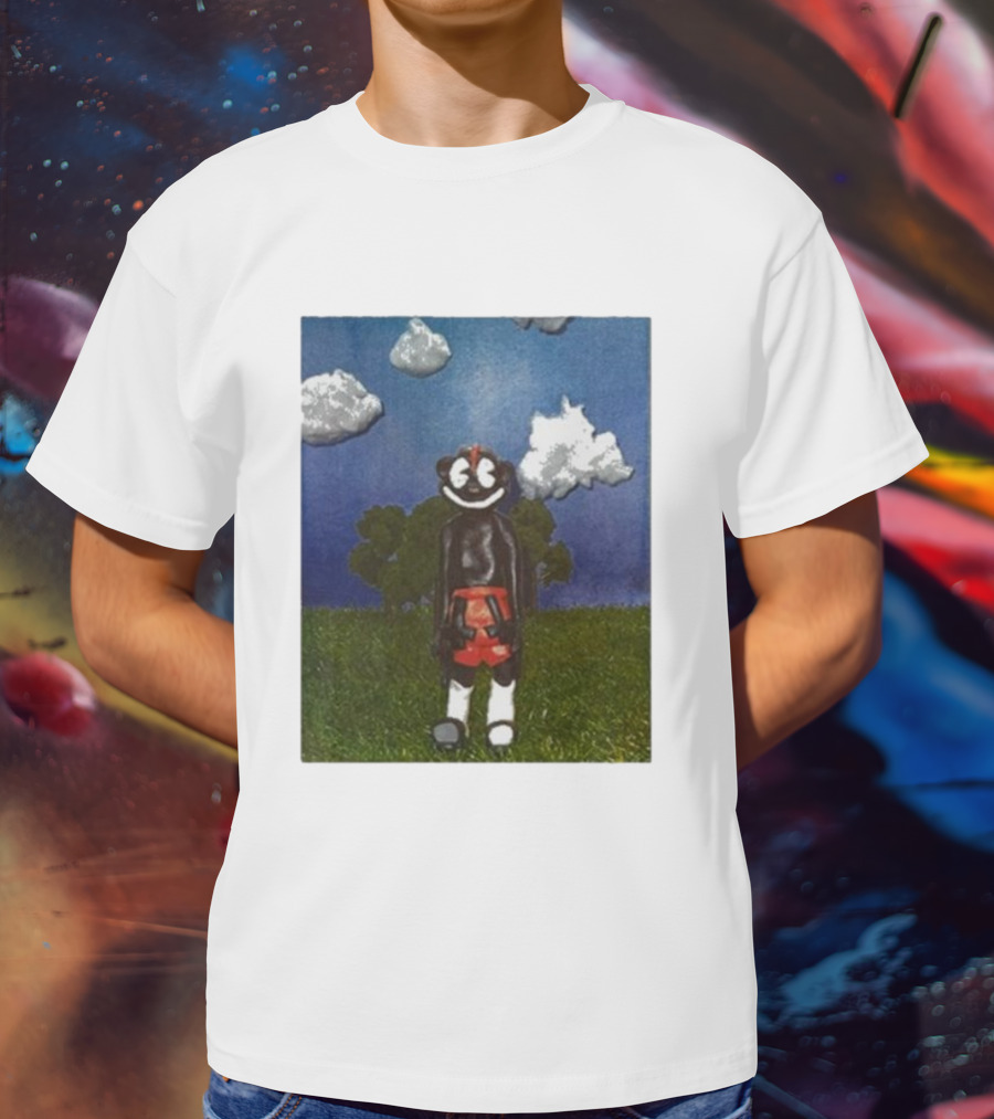 Lil Darkie Sunrise Character With Clouds And Trees T-Shirt