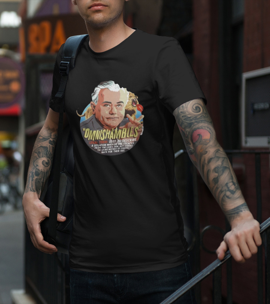 Omnishambles Legal Term Used To Describe Escaping The Lion's Den Mistake For Their Hat T-Shirt