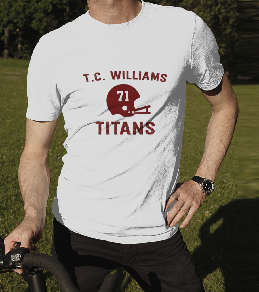 T.C. Williams Titans 71 Football Helmet T-Shirt
