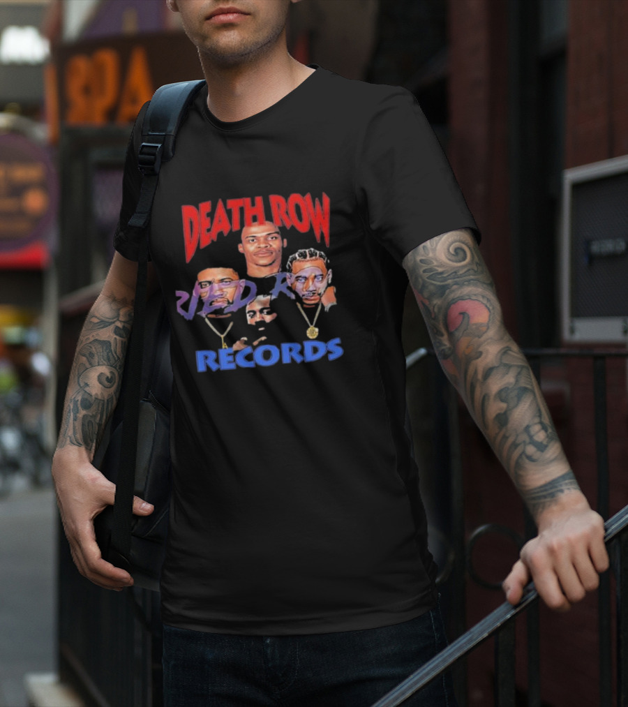 Death Row Records Russell Westbrook James Harden Paul George Kawhi Leonard Clippers T-Shirt